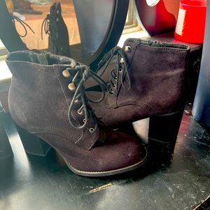 Womens black booties